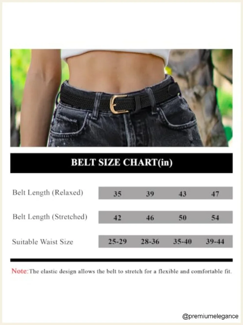2 Pack Elastic Woven Stretch Belt for Women, Braided Belt